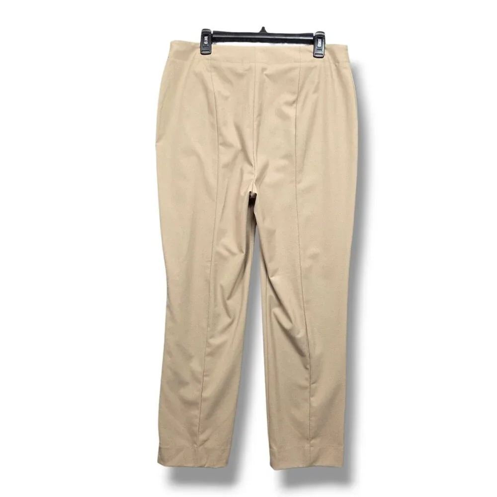 Talbots Hollywood Trouser Womens 14 Beige‎ Straight High Rise